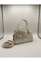 Sparkling Network Patterned Double Handle Portfolio Hand and Shoulder Bag - 2