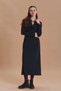 Degaje Collar Pocket Long Sleeve Dress - 5