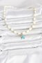 Natural Sea Shell Stringed Blue Star Model Necklace - 2