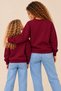 Printed Mother-Daughter Sweatshirt Set (Price Is for One Piece) - 3