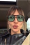 Veluna Brown Frame Green Glass Unisex Sunglasses 55 Ekartman Uv400