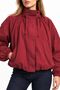 Oversize High Collar Bomber Jacket - 3