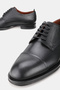 Men's Black Genuine Natural Leather Leather Sole Lace-Up Daily Shoes - 4