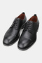 Men's Black Genuine Natural Leather Leather Sole Lace-Up Daily Shoes - 3