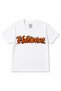 Halloween Inferno – Flaming Gothic Lettering & Jack-O'-Lantern Kids Graphic T-Shirt