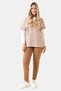 50235 Camel Relaxed Fit Hooded Knitwear Jacket - 2
