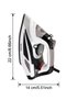 2400W High Power Steam Iron, Ceramic Soleplate Steam Iron for Clothes, Rapid Heating, Multi Steam Settings, Anti-Drip & Self-Cleaning Function, Portable Electric Iron for Home Laundry Garment Ironing - 2