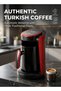 Electric Turkish Coffee Maker, Automatic Brewing Coffee Machine with Thick Traditional Foam, Fast Brew & Compact Design, One Touch Turkish Coffee Pot for Home & Office