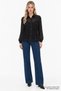 Long Sleeve Transparent Detailed Chiffon Blouse - 3