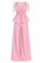 Pink 100% Cotton Shoulder and Drawstring Set - 2Y8612 - 2
