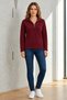 Sümer Işık Unisex Stand Collar Half Zipper Lined Cotton Winter Sweatshirt 100% Cotton - 2