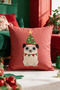New Year Themed Throw Pillow Cover 43X43 cm Digital Printed Decorative New Year Pillow Cover Gift - 2