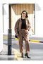 Hakim Collar Leather Balloon Women's Jacket - 2