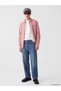 Ozmarka New Season Red Relax Fit Plaid Men's Shirt - 2
