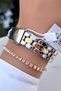 Steel Strap Gold Silver Color Women's Watch - with Bracelet Gift - 7