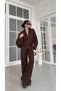 Bat Sleeve Zippered Knitwear Set