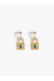 Lock Earrings with Stones - 2