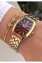 Women's Wristwatch with Steel Band -Waterproof- with Bracelet as a Gift