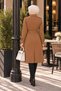 Women's Belted Double-Breasted Trench Coat - 3