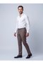 Brown Comfort Fit Men's Classic Trousers - 2