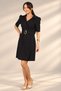 Women's Polo Yalka Cross Buttoned Short Sleeve Crepe Dress