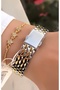 Women's Wristwatch with Steel Band -Waterproof- with Bracelet as a Gift - 6