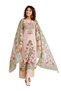 Beige Viscose Printed Kurta Palazzo Set - ALV2203 | Beige-Size:XL-42-Inches