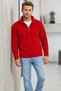 Sümer Işık Unisex Stand Collar Half Zipper Lined Cotton Winter Sweatshirt 100% Cotton - 2
