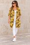 Women's Italian Linen Fabric Star Back Open Front Jacket