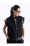 Leather Detailed Design Vest - 5