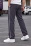 Men's Baggy Winter Sweatpants with Cuff on the Leg and Side Piping, 3 Thread Count - 4