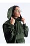 Hooded Velvet Sweatshirt with Front Panel Detail - 5