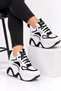 White and Black Women's Hidden Heels 10 cm - 3