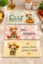3-Piece Glass Cutting Board |   Bunny Garden |   17cm X 29cm - 5
