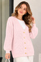 Openwork Mercerized Cardigan N3345 Powder