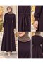 Beli Tunnel Two-Thread Dress-Mürdüm - 5