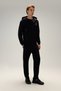 Zippered Hooded Men's Sweatshirt 5Wm1555-Bk - 2