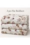 Turkish Style King Size Flat Bedsheet Set, 3 Pieces, 260 x 240 cm, 1 Flat Sheet and 2 Pillowcases (Blush Pink) - 6