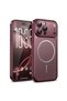 Case Compatible with Apple iPhone 15 Pro Max iPhone 18 Pro Look Transformation Cover Burgundy