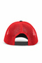 Black-and-Red Cordura Trucker Hat with Company Logo - 4