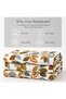 Double Bed Sheet Set with 2 Pillow Covers, Leaf Print - 6