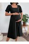 Rochie midi, negru - 5
