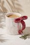 Ruban Luster Red Ceramic Mug with Bow Handle 350 ml Gift Coffee Cup - 2