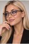 Zebra Patterned New Season Blue Light Protection Cat Eye Glasses Optical Frame Compatible High Quality - 2