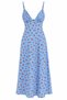 Blue Strawberry Pattern Dress - 2Y8301