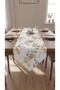 Duck Fabric Triangular Runner 40X130 cm – Eucalyptus Leaf Pattern, Water Repellent Stain-Resistant Decorative Table Runner - 6