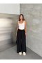 Women's Wide-Lette Pants with Pleated Details in Sandy Fabric, Tesettür Palazzo Pants - 6