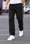 Men's Baggy Winter Sweatpants with Cuff on the Leg and Side Piping, 3 Thread Count - 6