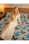 Bedsheet Set with Butterfly & Pebble Print, Double Bed - 4