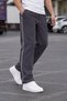 Men's Loose Fit 3 Thread Ribbed Cuffs with Side Piping Baggy Sweatpants - 3